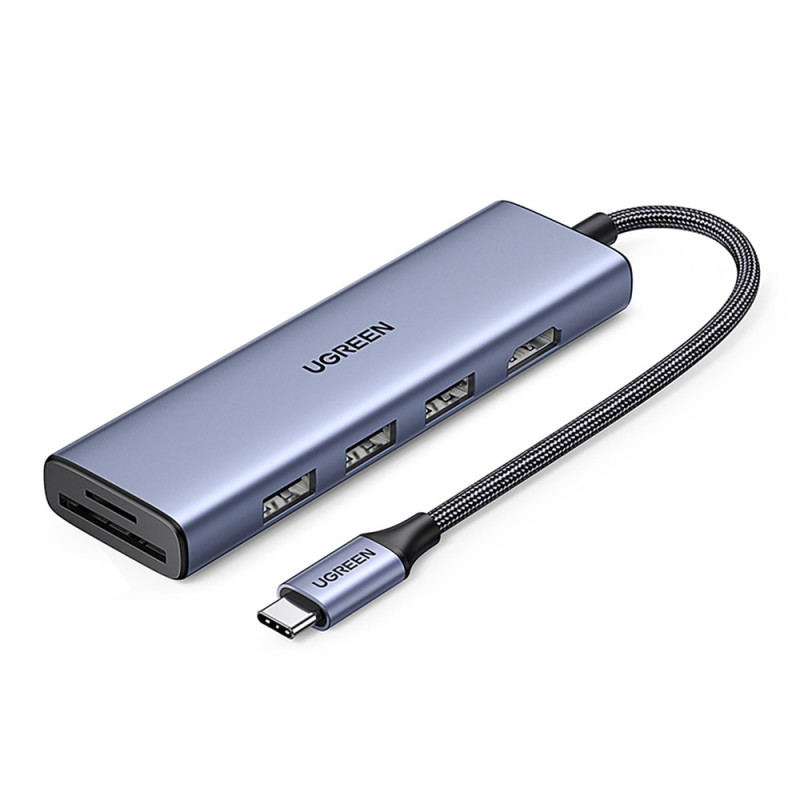 Kabel HUB Ugreen CM511 20956A pro zařízení - šedá