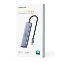 Ugreen CM511 20956A HUB 6v1 USB‑C – HDMI/USB‑A/SD/TF šedý