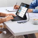 Ugreen CM511 20956A HUB 6v1 USB‑C – HDMI/USB‑A/SD/TF šedý
