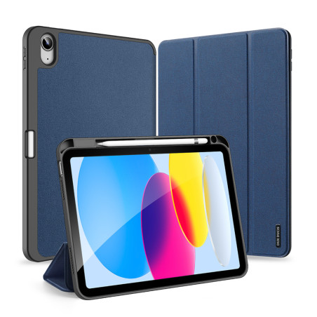 Dux Ducis Domo pouzdro pro iPad 10.9'' (2022, 10. generace) – chytré pouzdro se stojánkem, modré