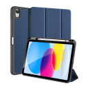 Dux Ducis Domo pouzdro pro iPad 10.9'' (2022, 10. generace) – chytré pouzdro se stojánkem, modré