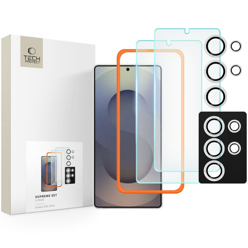 Ochranné sklo Tech-Protect Supreme 2x pro Galaxy S25 Ultra - čiré