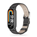 Řemínek Tech-Protect LEATHERFIT pro Xiaomi Smart Band - black