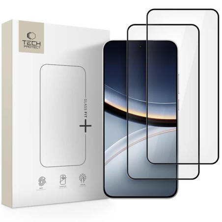 Tech-Protect GLASS FIT+ 2-PACK pro POCO F7 5G - black