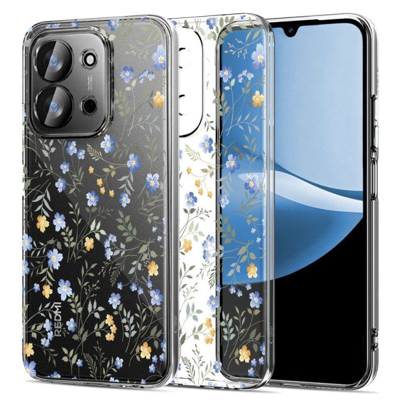 Kryt Tech-Protect FlexAir pro Xiaomi Redmi 15C 173mm / Poco 85C 173mm - daisies with leaves