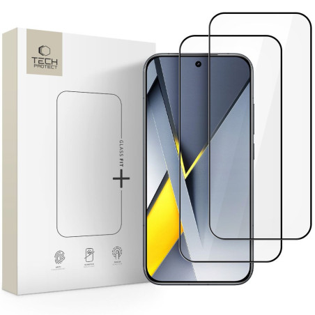 Ochranné sklo Tech-Protect Glass Fit+ 2-pack pro Xiaomi POCO F8 PRO
