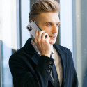 DUX DUCIS Fino Series Odolný kryt s textilními zády pro iPhone 11 Pro, šedý