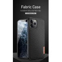 DUX DUCIS Fino Series Odolný kryt s textilními zády pro iPhone 11 Pro, šedý
