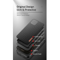 DUX DUCIS Fino Series Odolný kryt s textilními zády pro iPhone 11 Pro, šedý