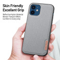 DUX DUCIS Fino Series Odolný kryt s textilními zády pro iPhone 12 Mini, šedý