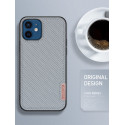 DUX DUCIS Fino Series Odolný kryt s textilními zády pro iPhone 12 Mini, šedý