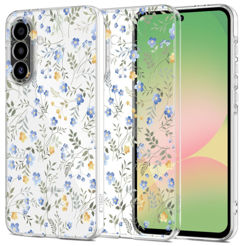 Kryt Tech-Protect FlexAir pro Galaxy A56 5G - daisies with leaves