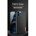 DUX DUCIS Fino Series Odolný kryt s textilními zády pro iPhone 12/12 Pro, černý
