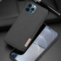 DUX DUCIS Fino Series Odolný kryt s textilními zády pro iPhone 12/12 Pro, černý