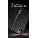 DUX DUCIS Fino Series Odolný kryt s textilními zády pro iPhone 12/12 Pro, černý