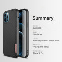 DUX DUCIS Fino Series Odolný kryt s textilními zády pro iPhone 12/12 Pro, černý