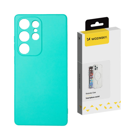 Kryt Wozinsky Silicone Case pro Galaxy S25+ - zelená