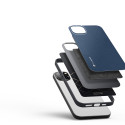 DUX DUCIS Fino Series Odolný kryt s textilními zády pro iPhone 14 Plus, tmavě modrý