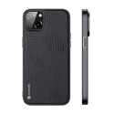DUX DUCIS Fino Series Odolný kryt s textilními zády pro iPhone 14 Plus, tmavě modrý