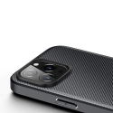 DUX DUCIS Fino Series Odolný kryt s textilními zády pro iPhone 14 Pro Max, černý