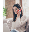 DUX DUCIS Fino Series Odolný kryt s textilními zády pro iPhone 14 Pro Max, červený