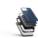 DUX DUCIS Fino Series Odolný kryt s textilními zády pro iPhone 14 Pro Max, tmavě modrý