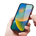 DUX DUCIS Fino Series Odolný kryt s textilními zády pro iPhone 14 Pro Max, tmavě modrý