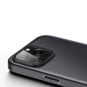 DUX DUCIS Fino Series Odolný kryt s textilními zády pro iPhone 14 Pro, černý