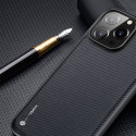 DUX DUCIS Fino Series Odolný kryt s textilními zády pro iPhone 14 Pro, černý