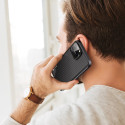 DUX DUCIS Fino Series Odolný kryt s textilními zády pro iPhone 14 Pro, černý