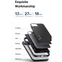 DUX DUCIS Fino Series Odolný kryt s textilními zády pro iPhone 14 Pro, černý