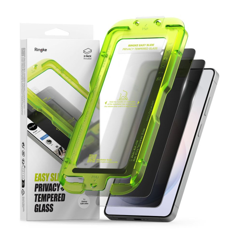 Ochranné sklo Ringke EASY SLIDE Privacy Tempered Glass 2-Pack pro Samsung Galaxy S26 Ultra - privacy (soukromí)