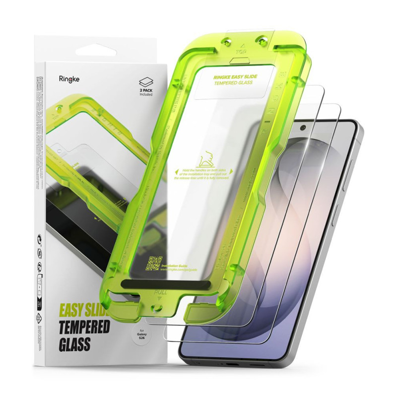 Ochranné sklo Ringke EASY SLIDE pro Samsung Galaxy S26 - 2pack
