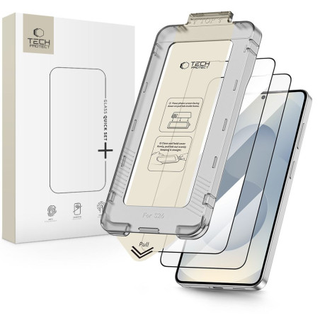 Tech-Protect QUICK SET+ 2-Pack Galaxy S26 – černé sklo