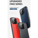 DUX DUCIS Fino Series Odolný kryt s textilními zády pro iPhone 14 Pro, červený