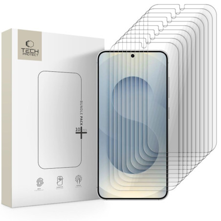 Ochranné sklo Tech-Protect Bundle 10-Pack Galaxy S24/S25 clear