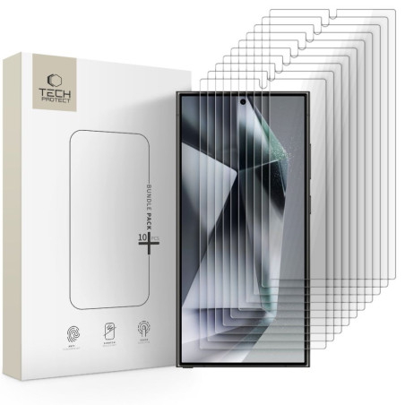 Ochranné sklo Tech-Protect BUNDLE 10-PACK pro Galaxy S24 Ultra - čir