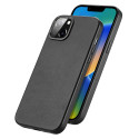 DUX DUCIS Grit Leather Magsafe Kožený kryt pro iPhone 14 Plus, černý