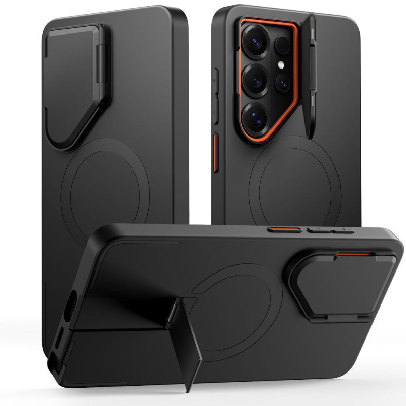 Kryt Tech-Protect KEVLAR AURA MagSafe pro Galaxy S26 Ultra - černá/oranžová
