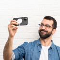 DUX DUCIS Grit Leather Magsafe Kožený kryt pro iPhone 14 Plus, černý