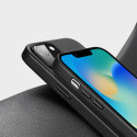 DUX DUCIS Grit Leather Magsafe Kožený kryt pro iPhone 14 Plus, černý