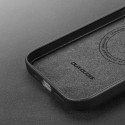 DUX DUCIS Grit Leather Magsafe Kožený kryt pro iPhone 14 Plus, černý