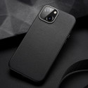 DUX DUCIS Grit Leather Magsafe Kožený kryt pro iPhone 14 Plus, černý