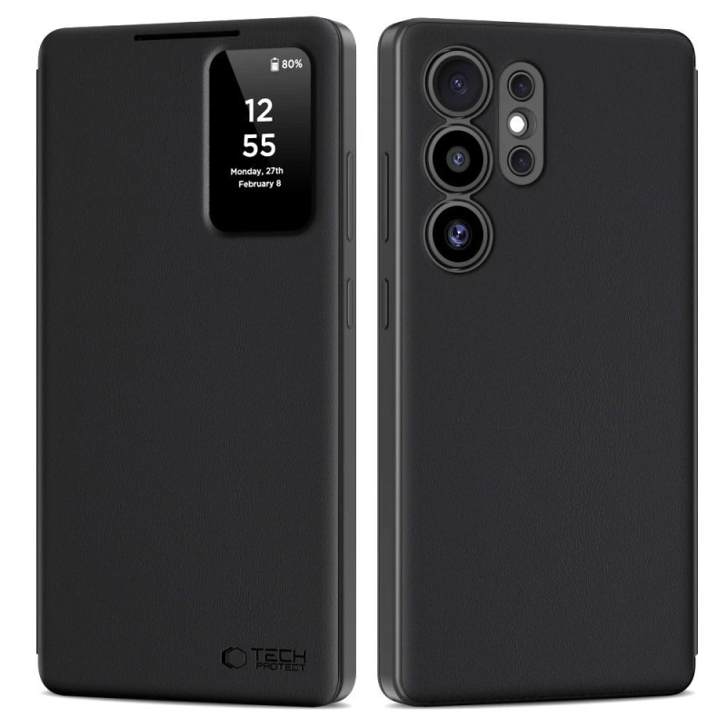 Kryt Tech-Protect Smart Wallet pro Galaxy S25 Ultra - matná černá