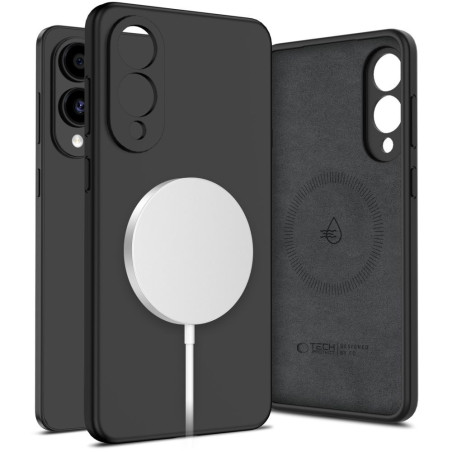 Kryt Tech-Protect Liquid Silicone MagSafe pro Galaxy S25 Edge - black