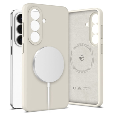 Kryt Tech-Protect Silicone MagSafe Galaxy S26 - béžová