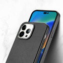 DUX DUCIS Grit Leather Magsafe Kožený kryt pro iPhone 14 Pro Max, černý