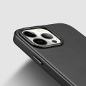 DUX DUCIS Grit Leather Magsafe Kožený kryt pro iPhone 14 Pro Max, černý
