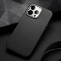 DUX DUCIS Grit Leather Magsafe Kožený kryt pro iPhone 14 Pro Max, černý