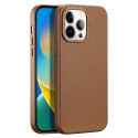 DUX DUCIS Grit Leather Magsafe Kožený kryt pro iPhone 14 Pro Max, hnědý